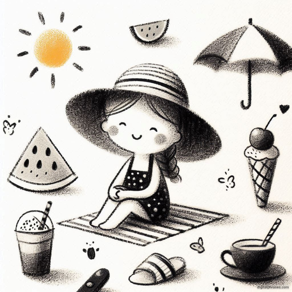 30 Cute, Simple and Cool Summer Drawings