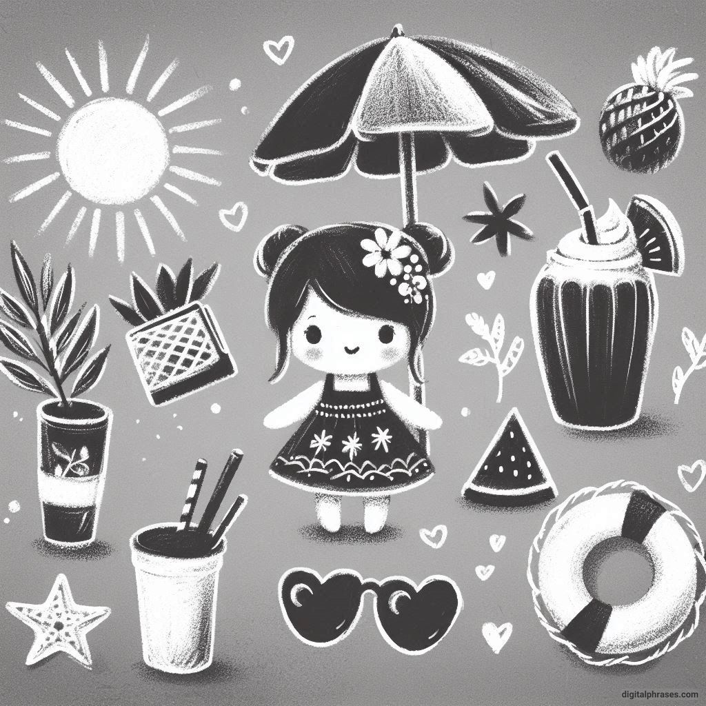 30 Cute, Simple and Cool Summer Drawings