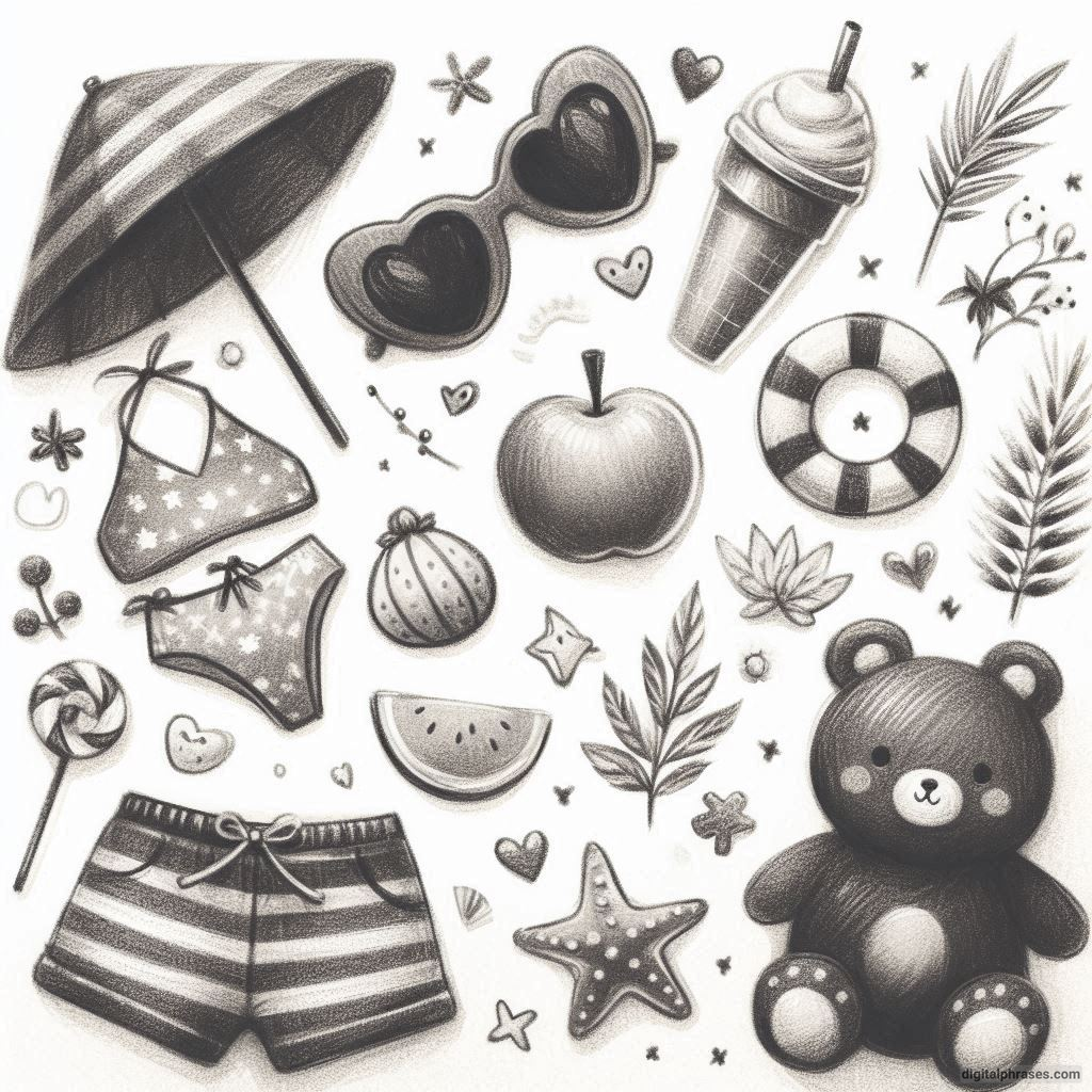 30 Cute, Simple and Cool Summer Drawings