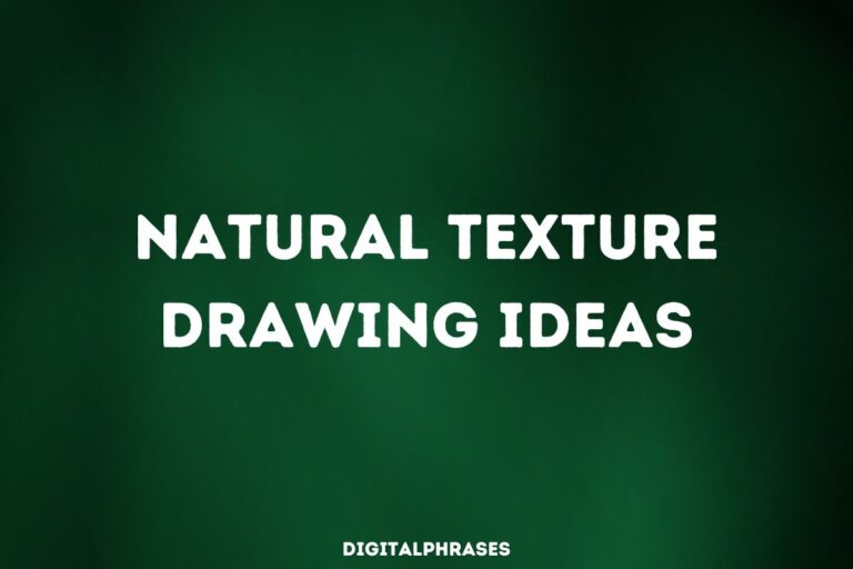 40 Natural Texture Drawing Ideas