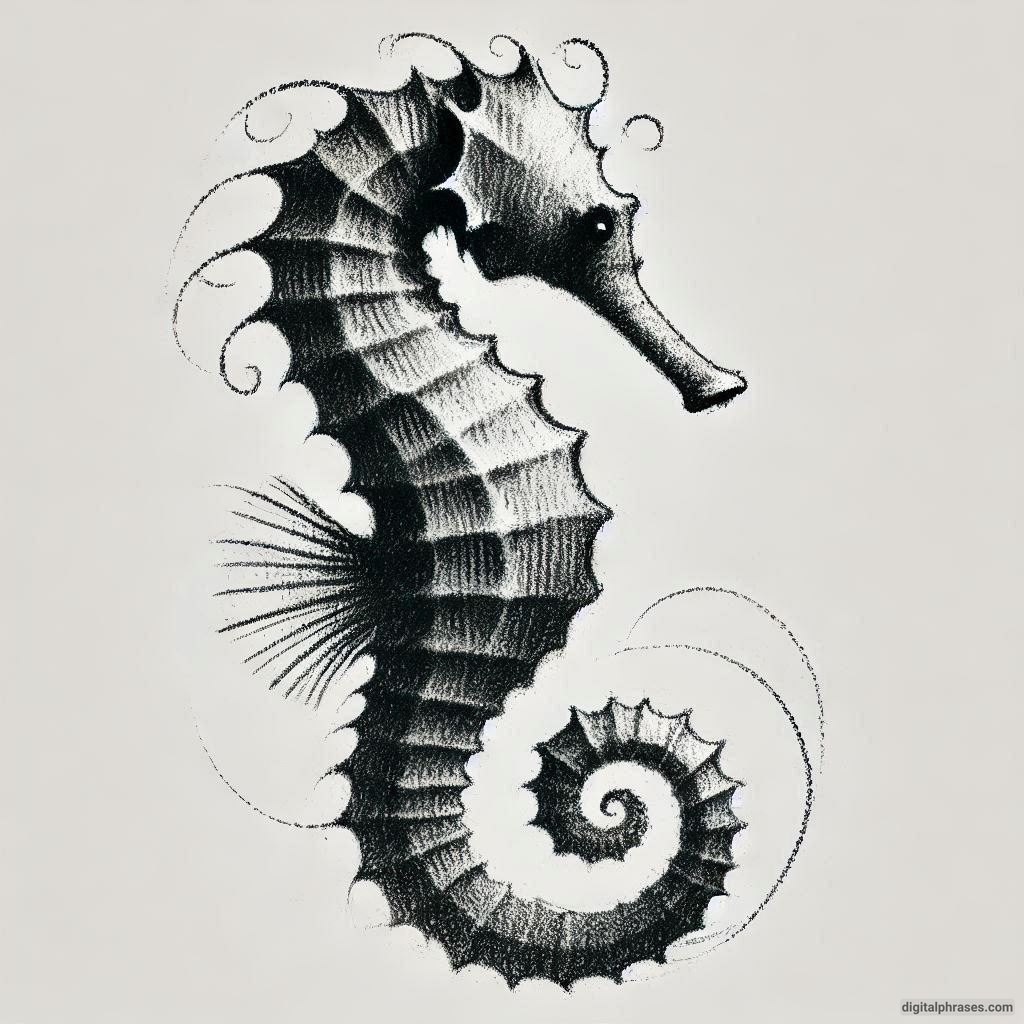 60 Sea Horse Drawing Ideas 60 Sea Horse Drawing Ideas