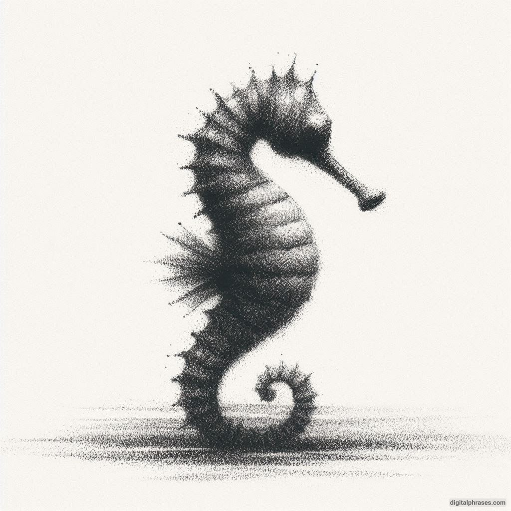 60 Sea Horse Drawing Ideas