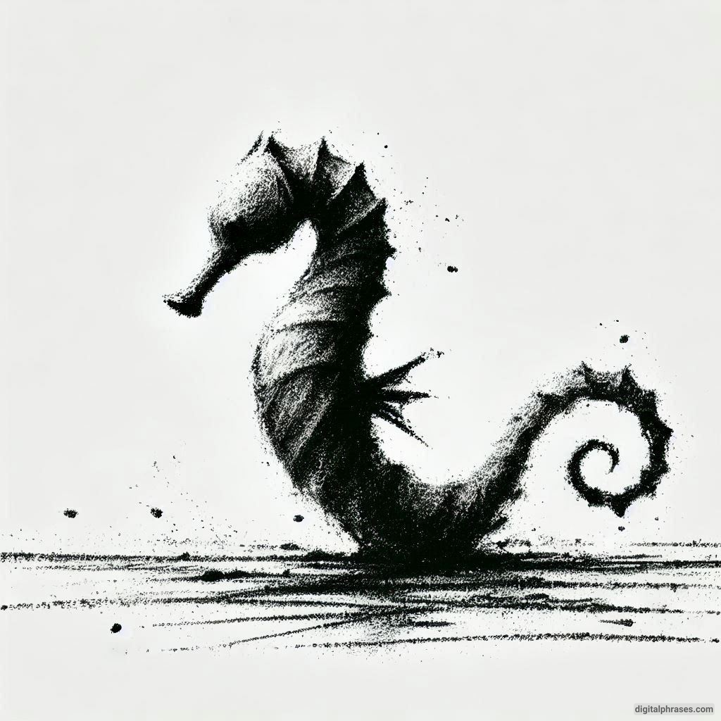 60 Sea Horse Drawing Ideas