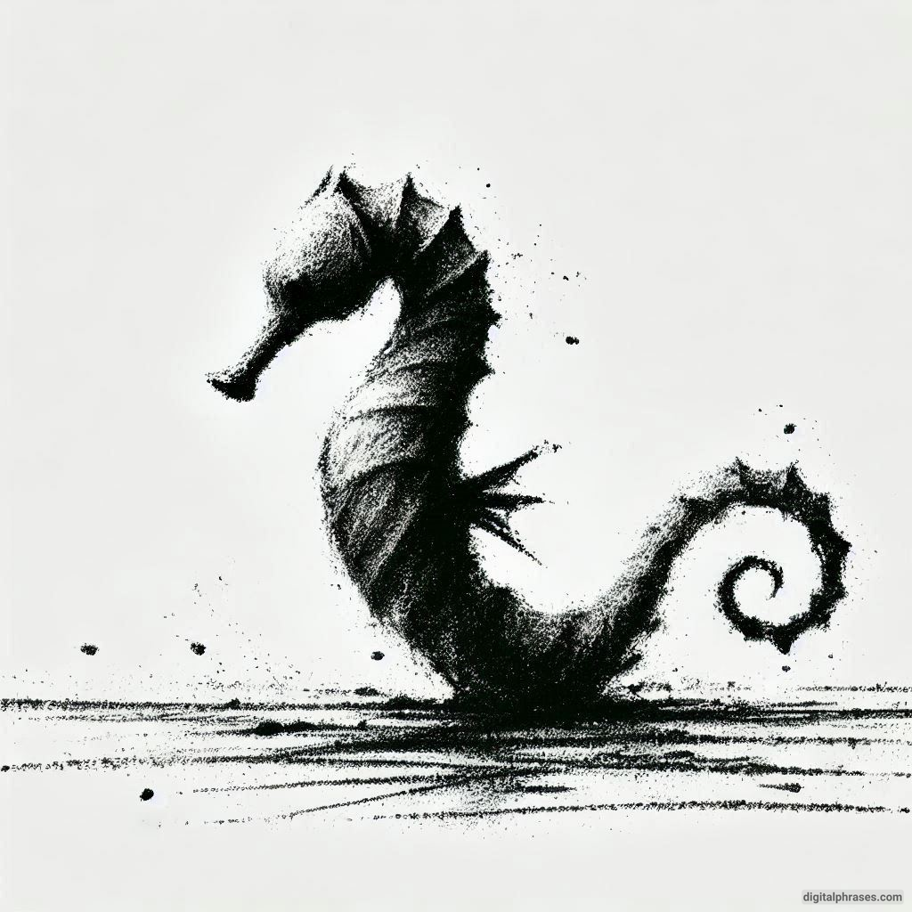 60 Sea Horse Drawing Ideas 60 Sea Horse Drawing Ideas