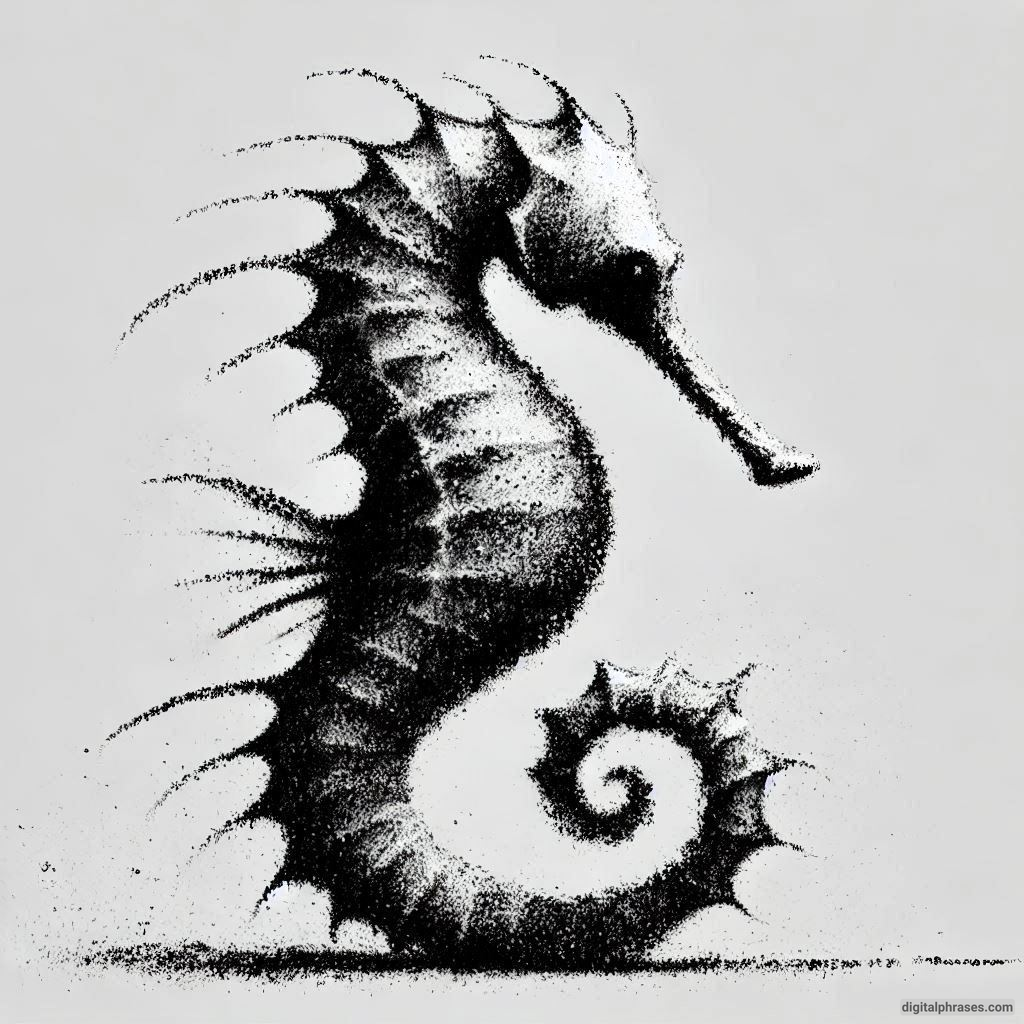 60 Sea Horse Drawing Ideas