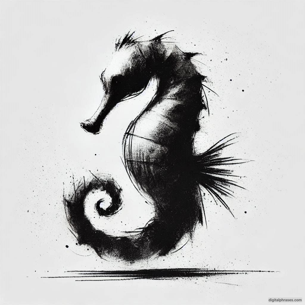 60 Sea Horse Drawing Ideas