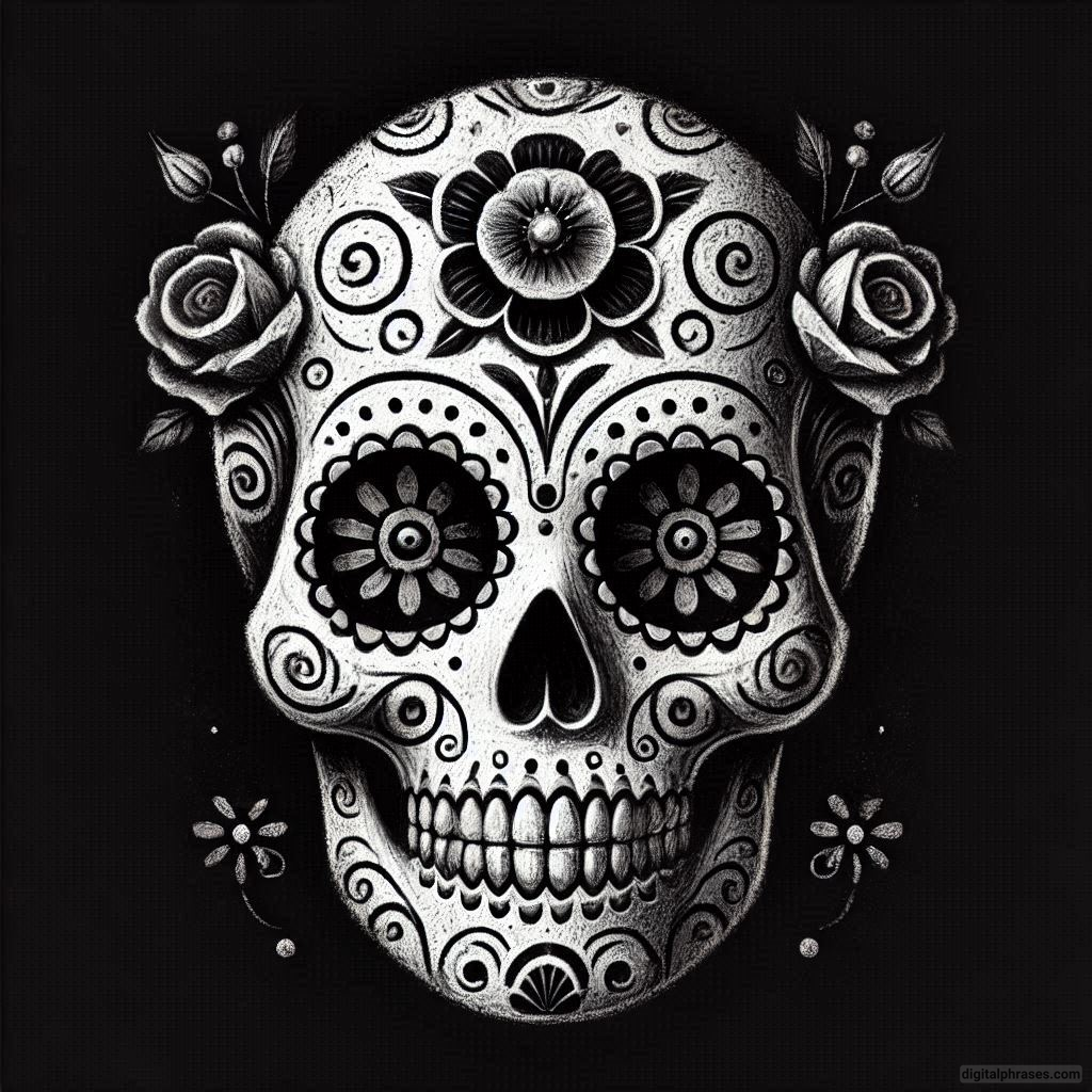 50 Sugar Skull Drawing Ideas (Easy, Simple, Kid-Friendly, Female and Wicked)