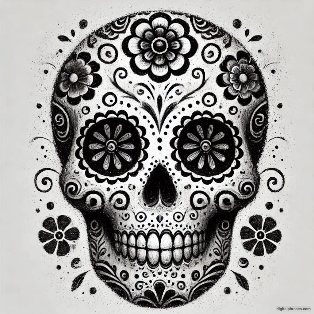 50 Sugar Skull Drawing Ideas (Easy, Simple, Kid-Friendly, Female and Wicked)