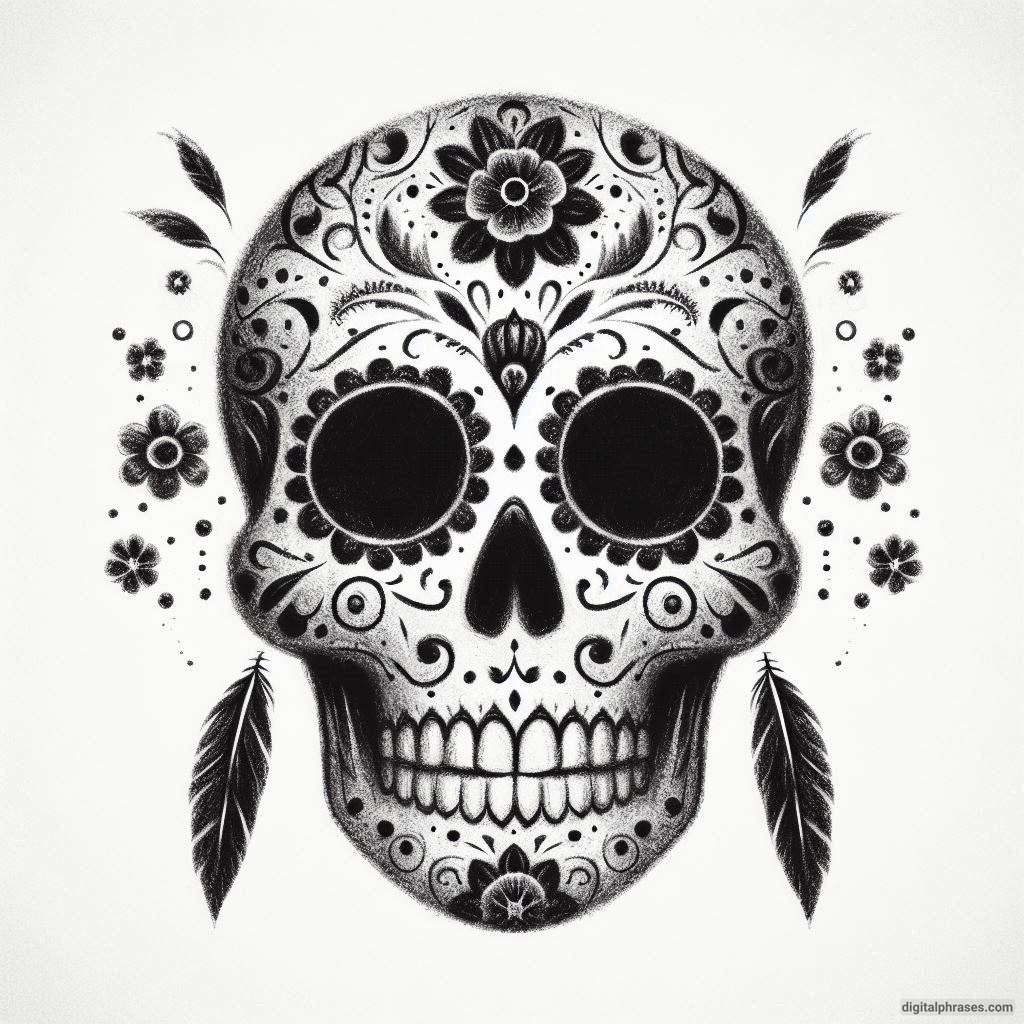 50 Sugar Skull Drawing Ideas (Easy, Simple, Kid-Friendly, Female and Wicked)