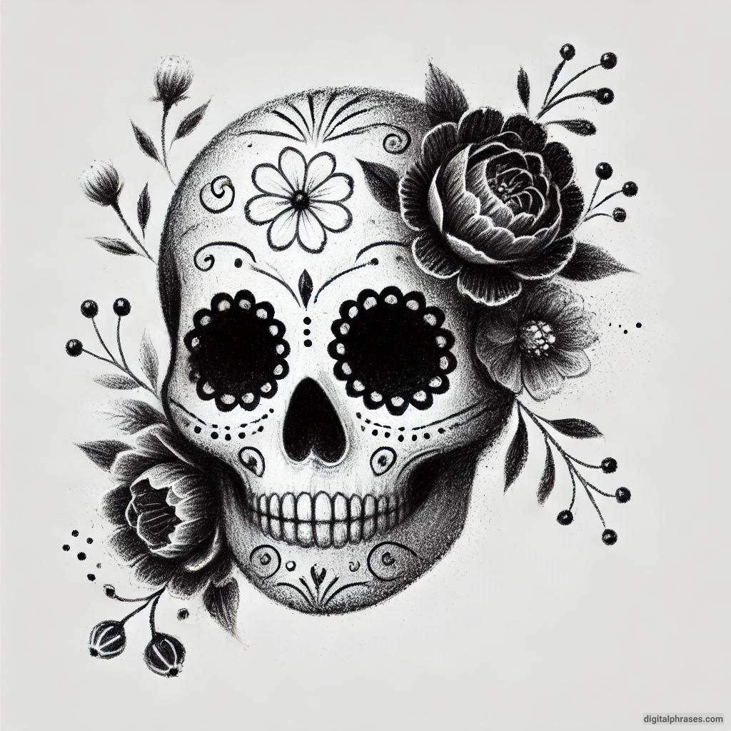 50 Sugar Skull Drawing Ideas (Easy, Simple, Kid-Friendly, Female and Wicked)