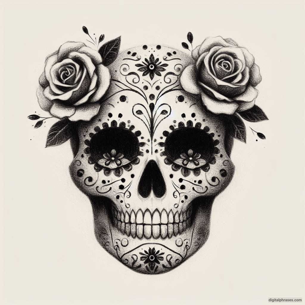 50 Sugar Skull Drawing Ideas (Easy, Simple, Kid-Friendly, Female and Wicked)