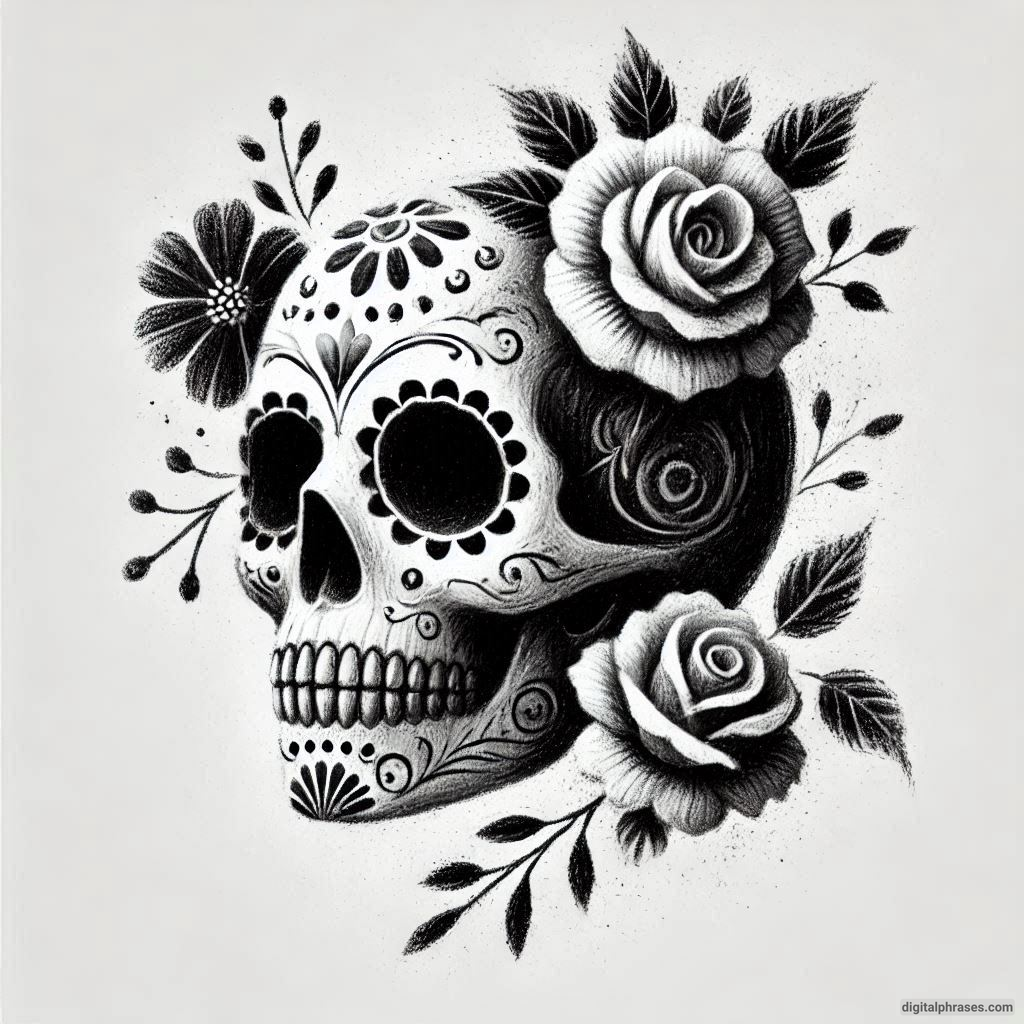 50 Sugar Skull Drawing Ideas (Easy, Simple, Kid-Friendly, Female and Wicked)