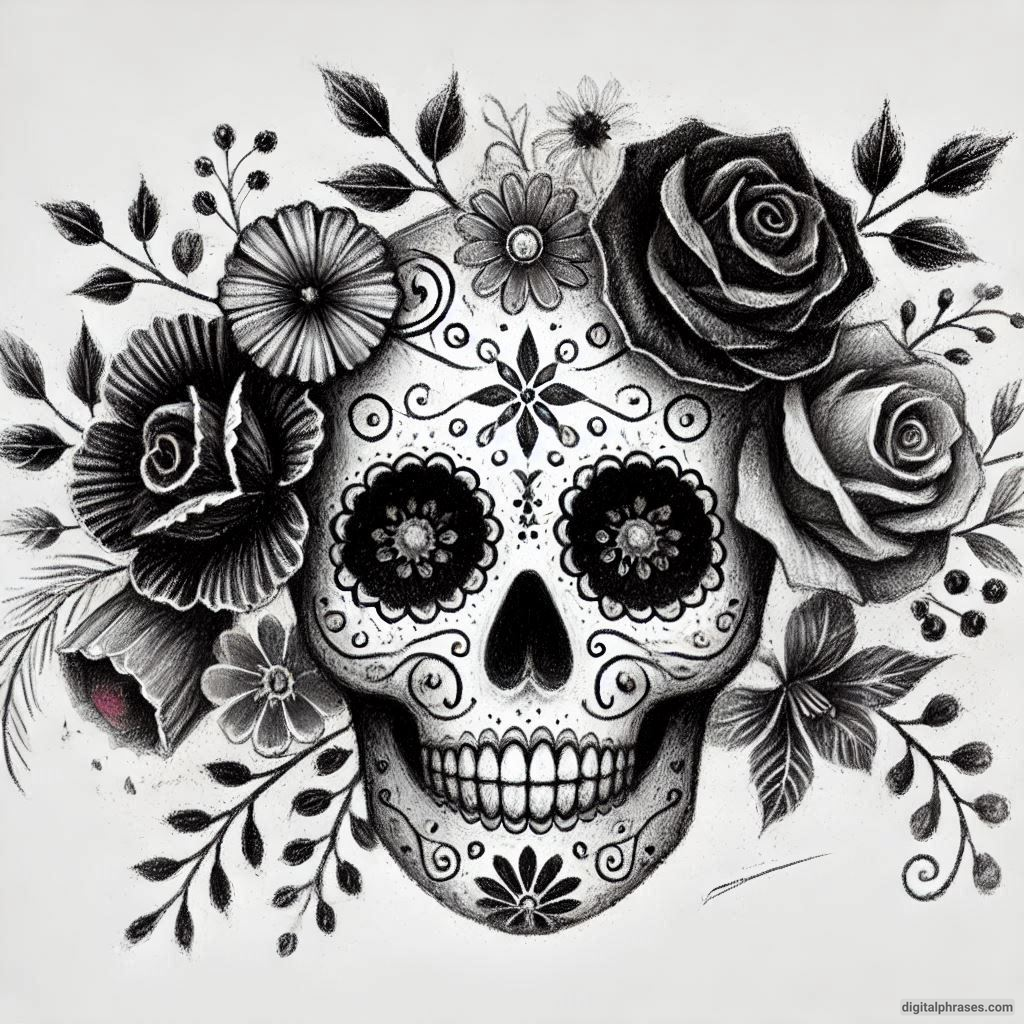 50 Sugar Skull Drawing Ideas (Easy, Simple, Kid-Friendly, Female and Wicked)