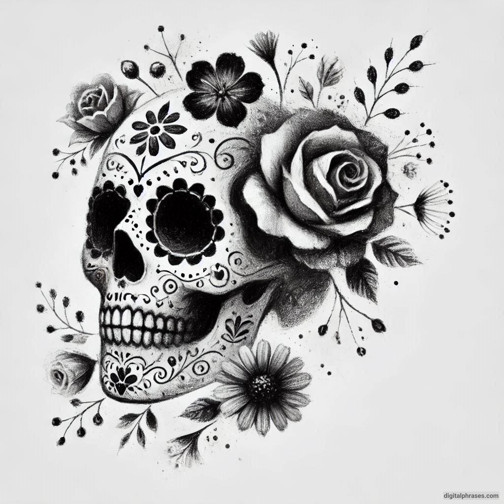 50 Sugar Skull Drawing Ideas (Easy, Simple, Kid-Friendly, Female and Wicked)