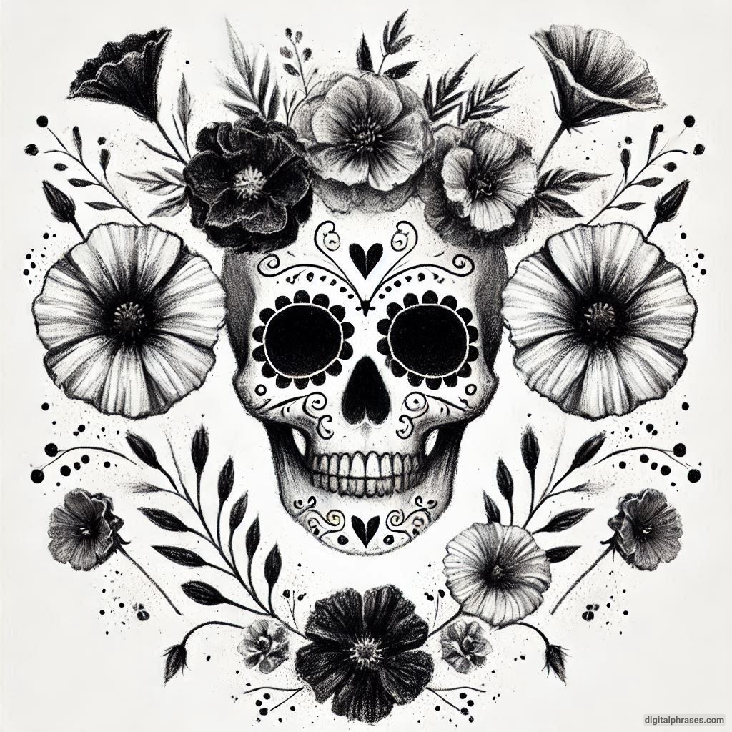 50 Sugar Skull Drawing Ideas (Easy, Simple, Kid-Friendly, Female and Wicked)