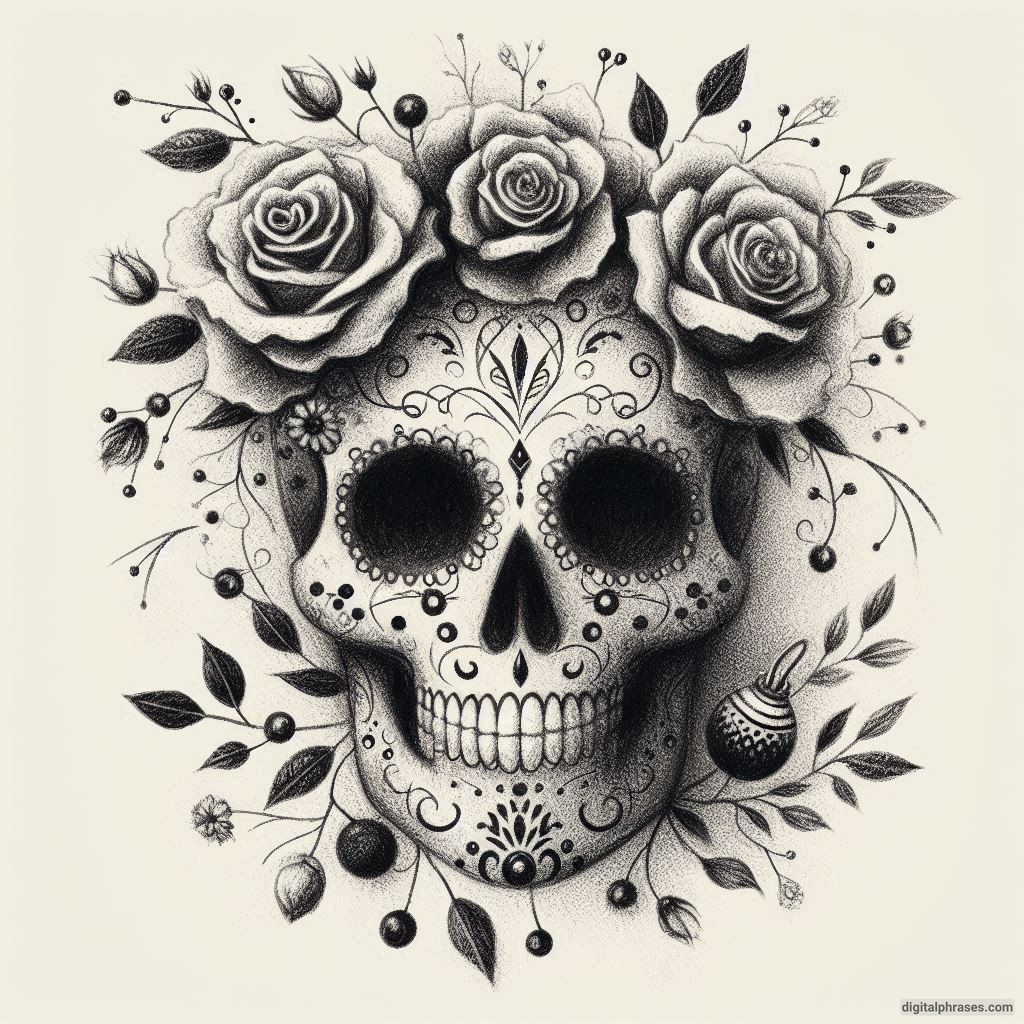 50 Sugar Skull Drawing Ideas (Easy, Simple, Kid-Friendly, Female and Wicked)