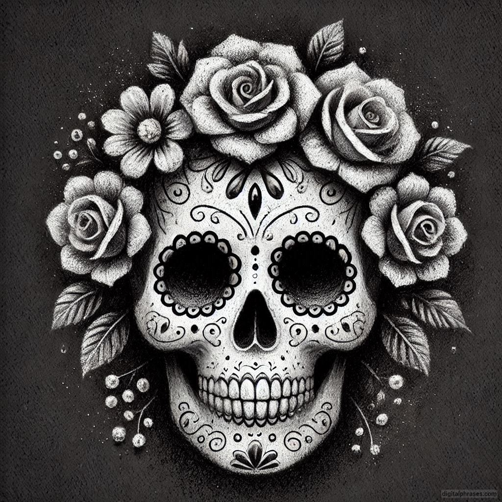 50 Sugar Skull Drawing Ideas (Easy, Simple, Kid-Friendly, Female and Wicked)