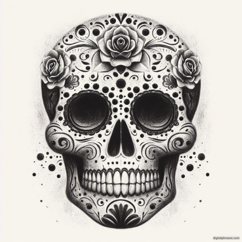 50 Sugar Skull Drawing Ideas (Easy, Simple, Kid-Friendly, Female and Wicked)