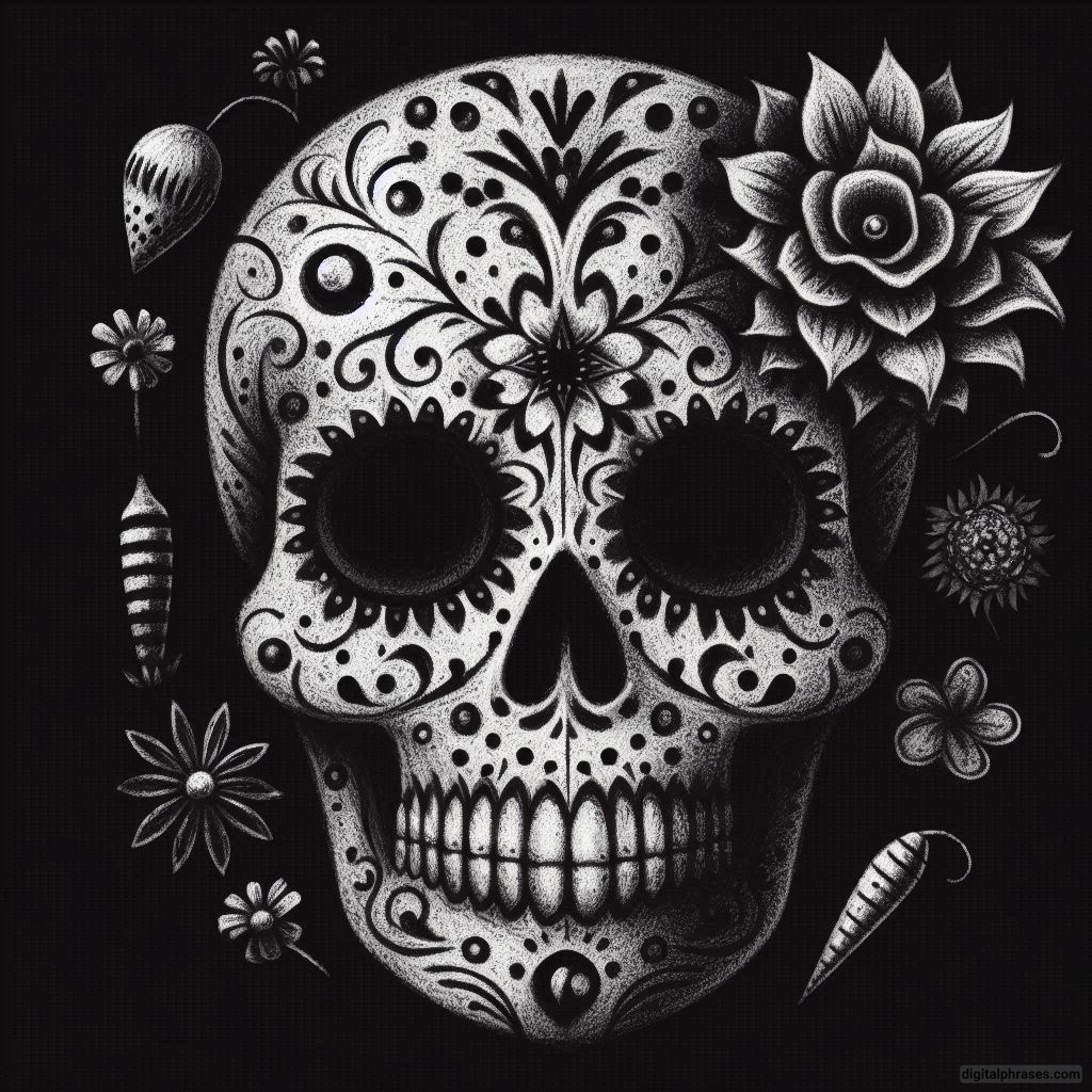 50 Sugar Skull Drawing Ideas (Easy, Simple, Kid-Friendly, Female and Wicked)