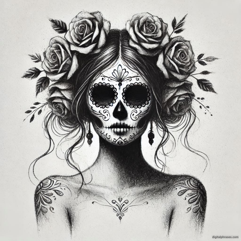 50 Sugar Skull Drawing Ideas (Easy, Simple, Kid-Friendly, Female and Wicked)