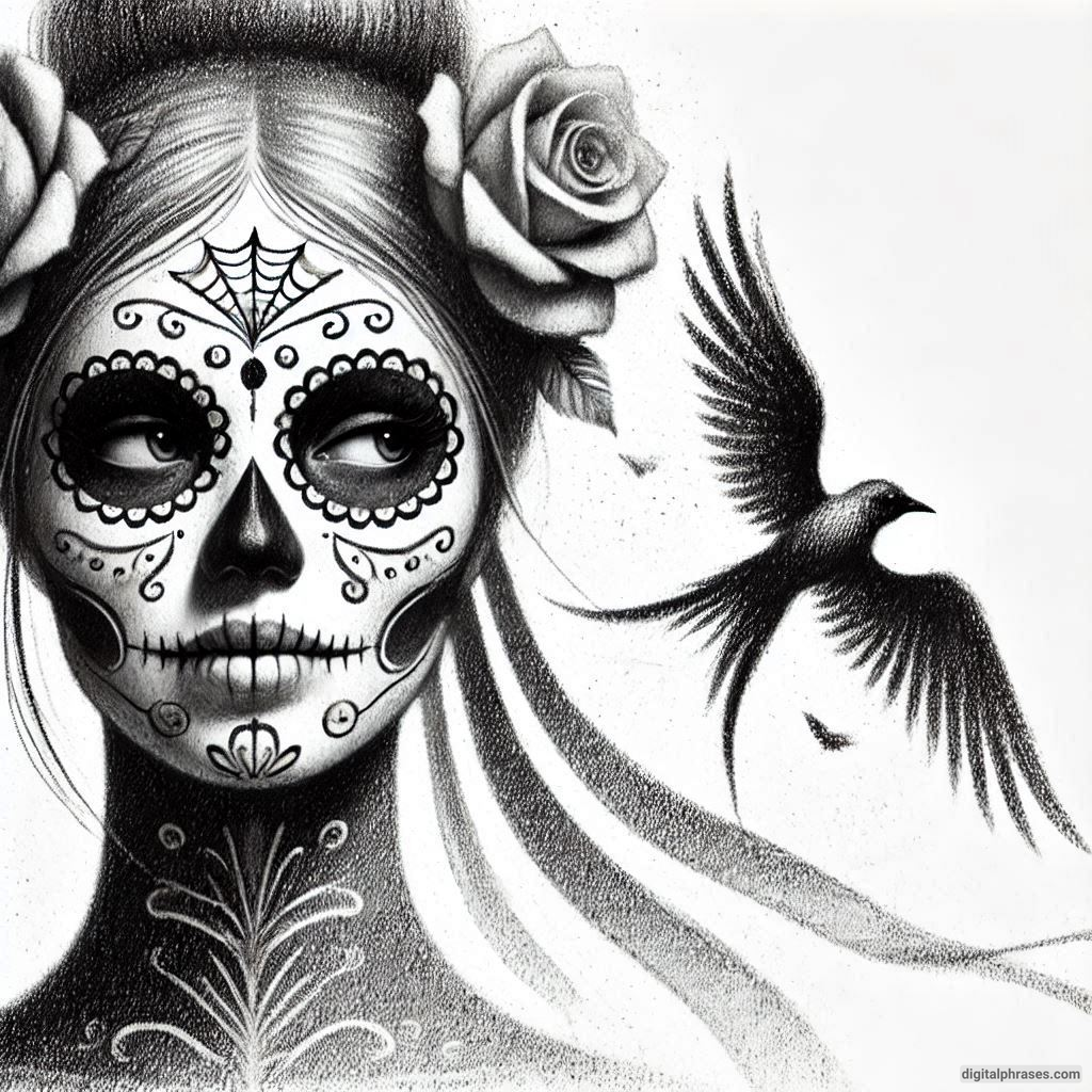 50 Sugar Skull Drawing Ideas (Easy, Simple, Kid-Friendly, Female and Wicked)