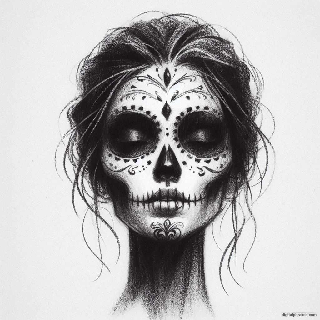 50 Sugar Skull Drawing Ideas (Easy, Simple, Kid-Friendly, Female and Wicked)