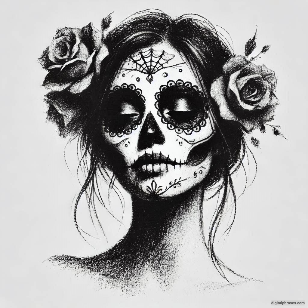 50 Sugar Skull Drawing Ideas (Easy, Simple, Kid-Friendly, Female and Wicked)