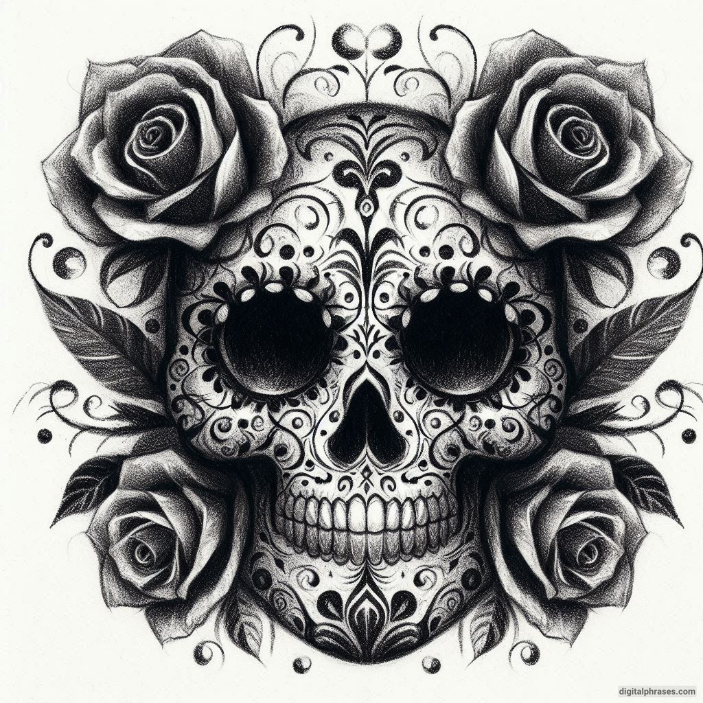 50 Sugar Skull Drawing Ideas (Easy, Simple, Kid-Friendly, Female and Wicked)