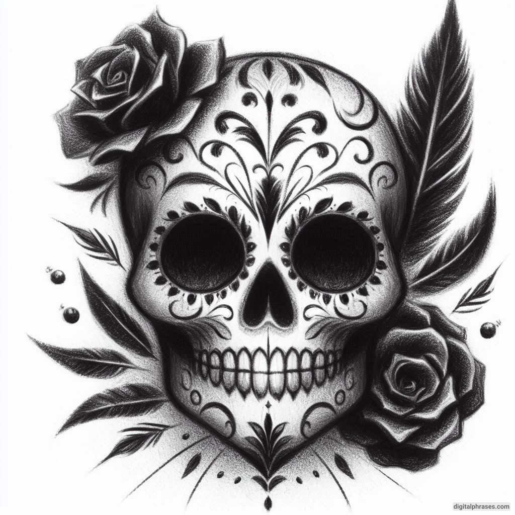 50 Sugar Skull Drawing Ideas (Easy, Simple, Kid-Friendly, Female and Wicked)