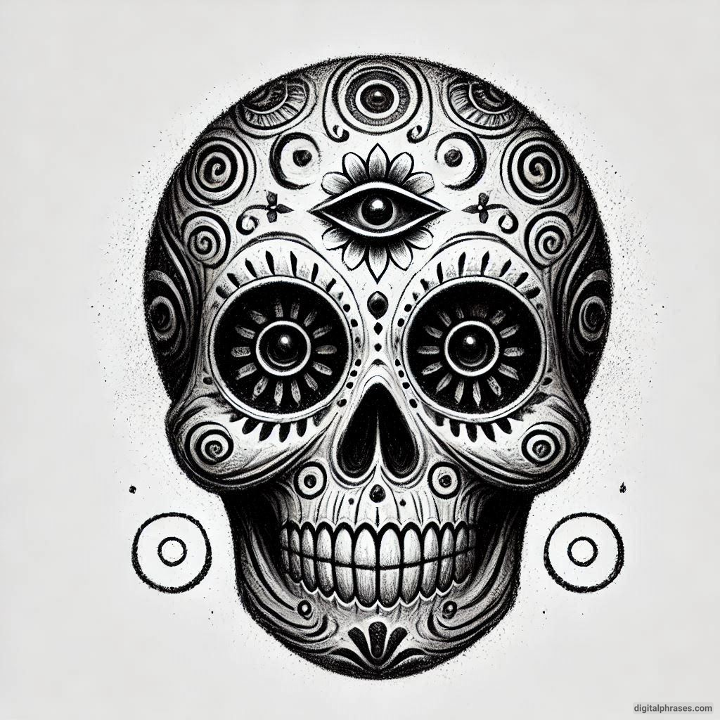 50 Sugar Skull Drawing Ideas (Easy, Simple, Kid-Friendly, Female and Wicked)