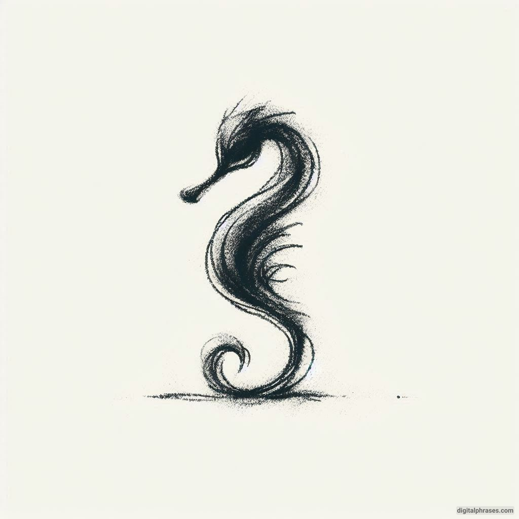 60 Sea Horse Drawing Ideas 60 Sea Horse Drawing Ideas