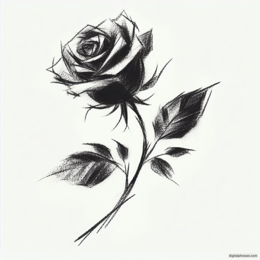 80 Rose Drawing Ideas (Easy, Simple, Cute Colored, Dead and Realistic)