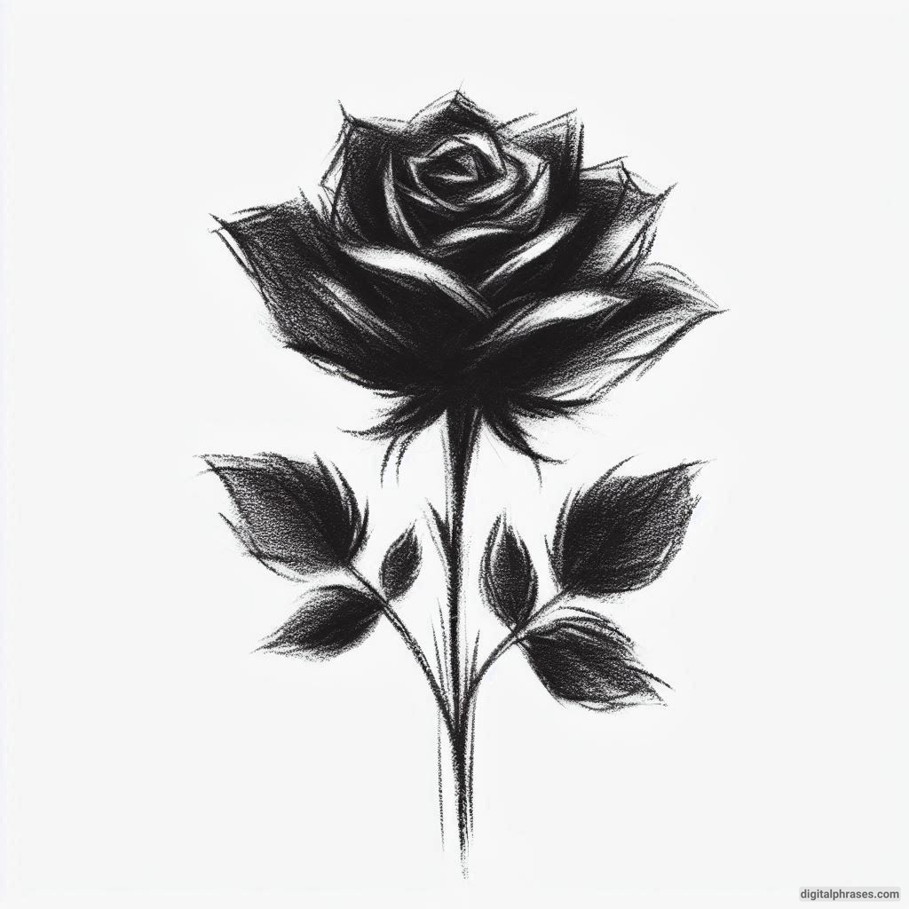 80 Rose Drawing Ideas (Easy, Simple, Cute Colored, Dead and Realistic)