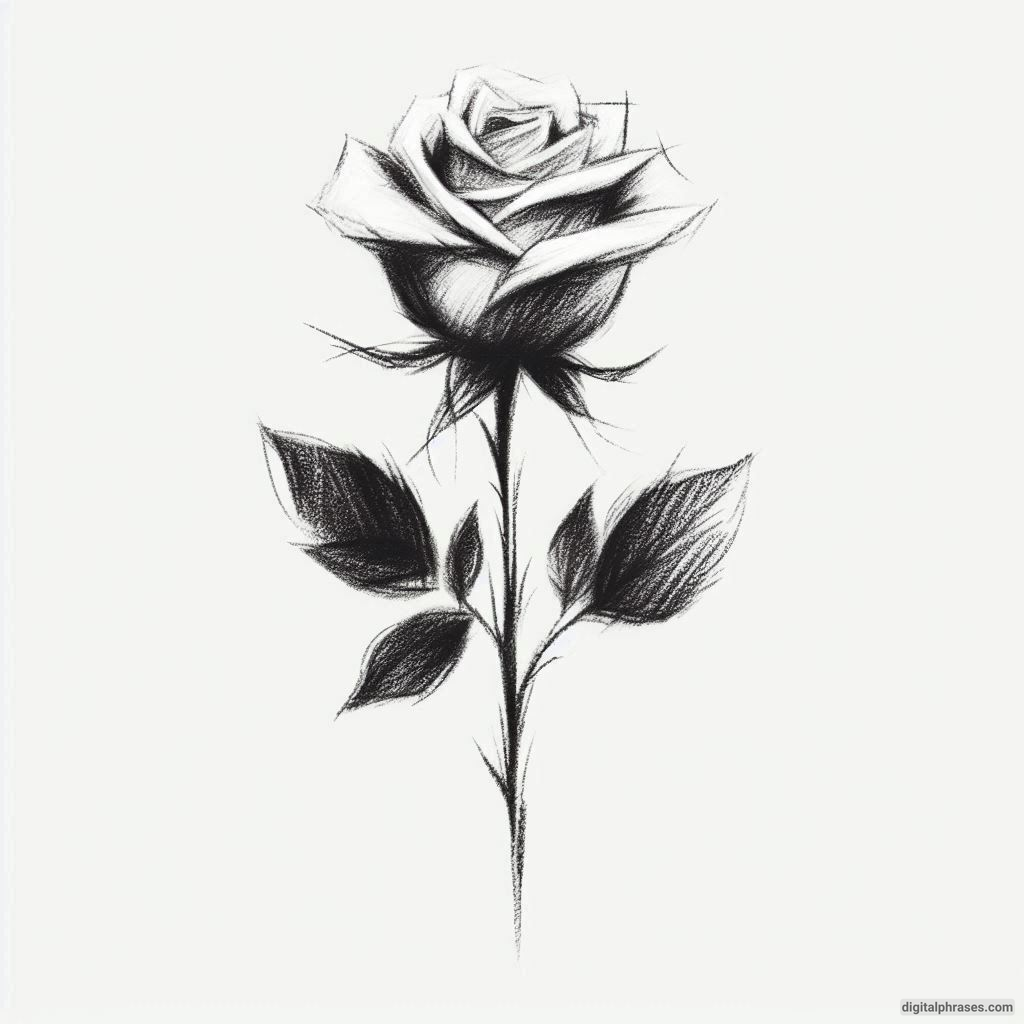 80 Rose Drawing Ideas (Easy, Simple, Cute Colored, Dead and Realistic)