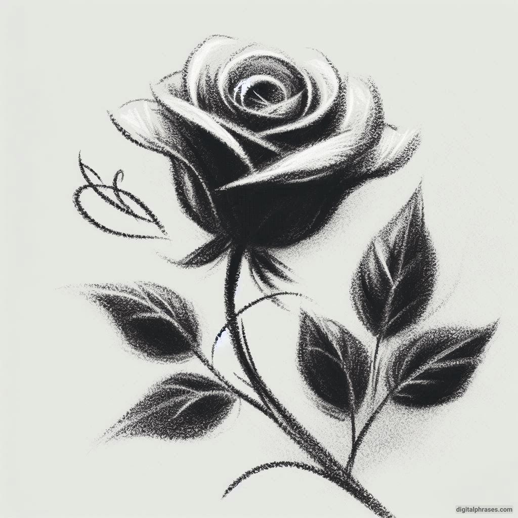 80 Rose Drawing Ideas (Easy, Simple, Cute Colored, Dead and Realistic)