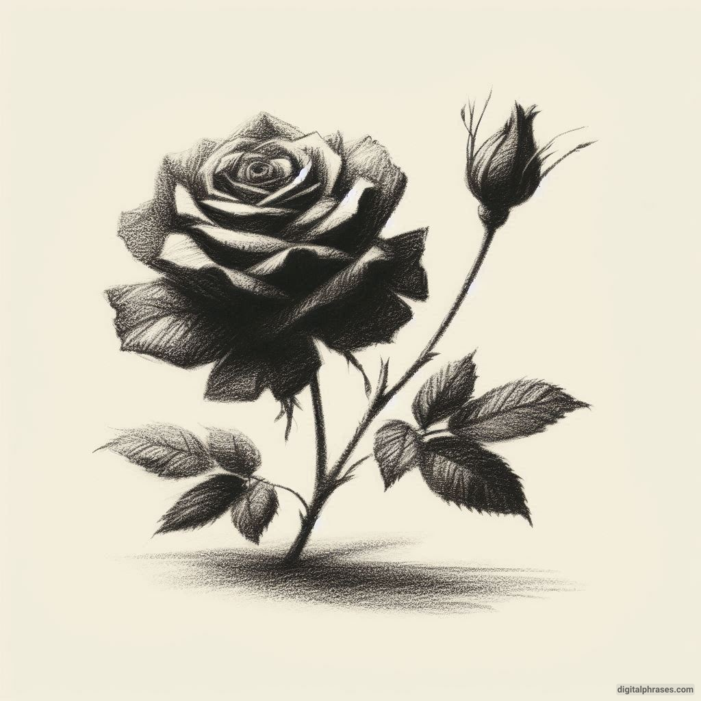 80 Rose Drawing Ideas (Easy, Simple, Cute Colored, Dead and Realistic)