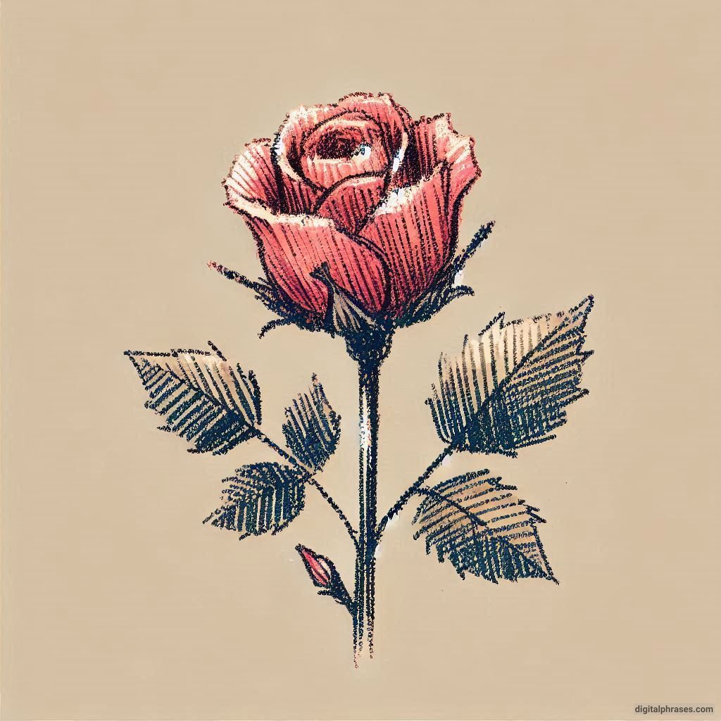 80 Rose Drawing Ideas (Easy, Simple, Cute Colored, Dead and Realistic)