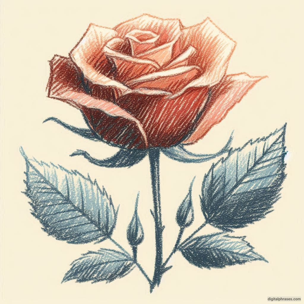 80 Rose Drawing Ideas (Easy, Simple, Cute Colored, Dead and Realistic)