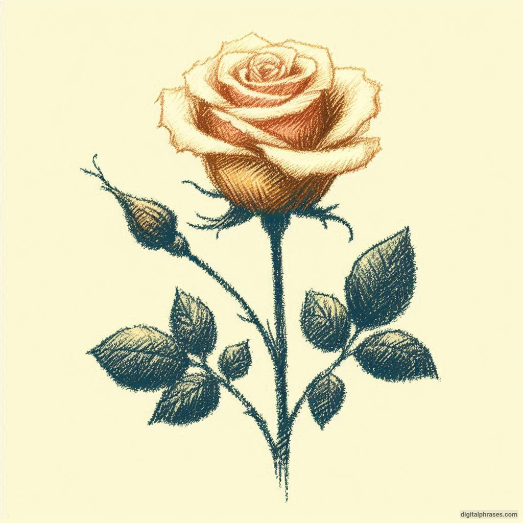 80 Rose Drawing Ideas (Easy, Simple, Cute Colored, Dead and Realistic)