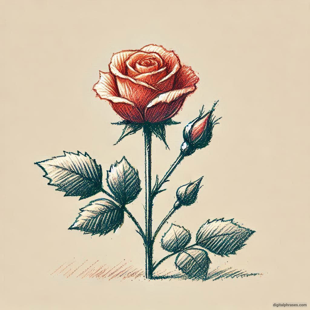 80 Rose Drawing Ideas (Easy, Simple, Cute Colored, Dead and Realistic)