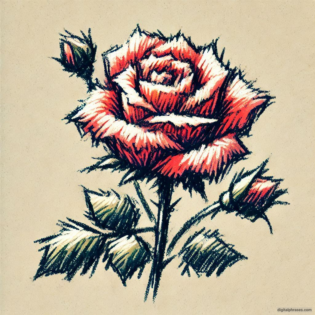 80 Rose Drawing Ideas (Easy, Simple, Cute Colored, Dead and Realistic)