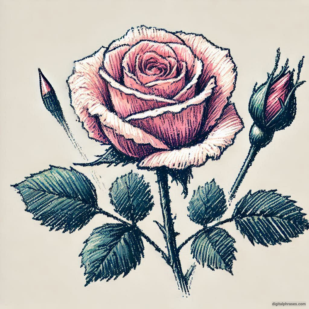 80 Rose Drawing Ideas (Easy, Simple, Cute Colored, Dead and Realistic) 80 Rose Drawing Ideas (Easy, Simple, Cute Colored, Dead and Realistic)