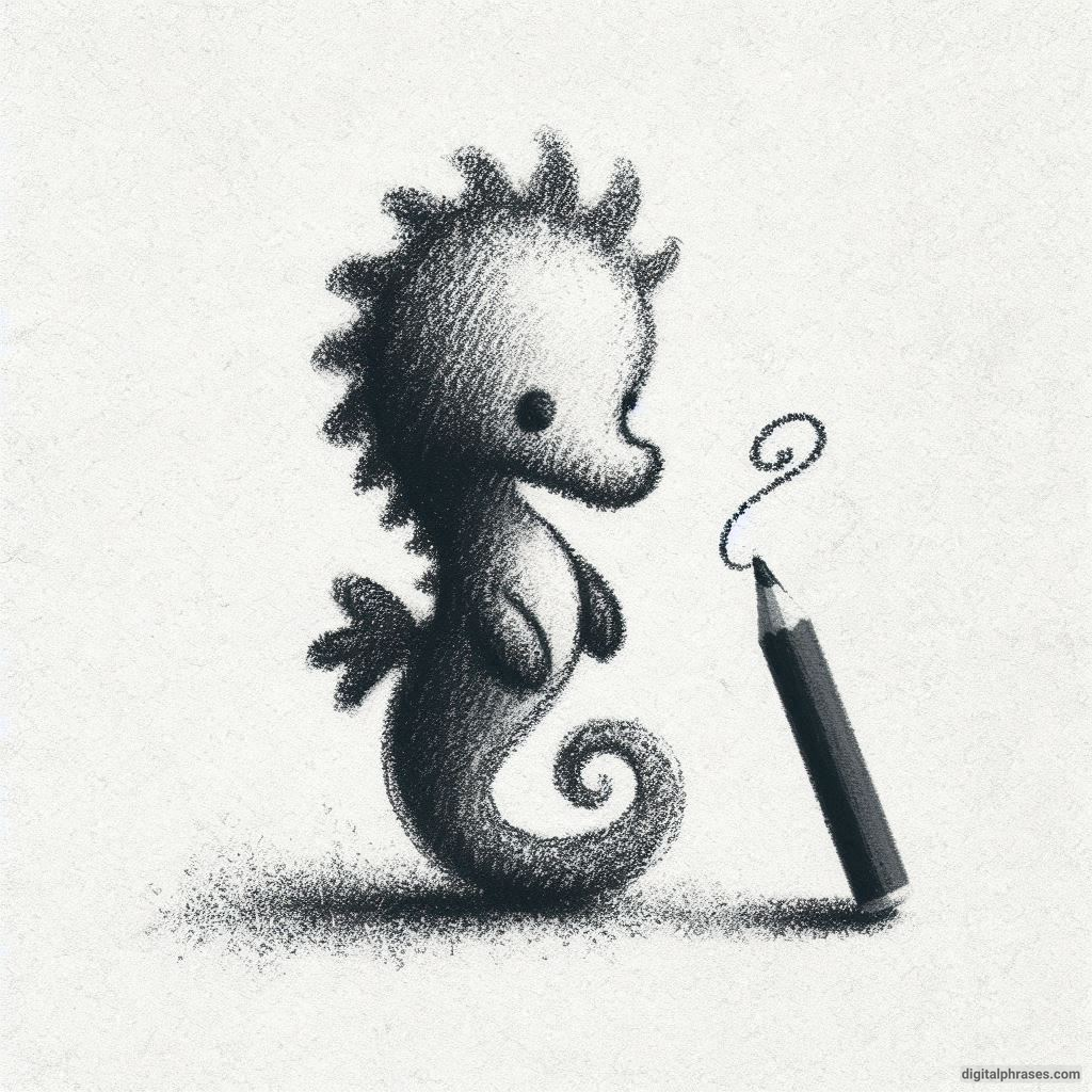 60 Sea Horse Drawing Ideas 60 Sea Horse Drawing Ideas