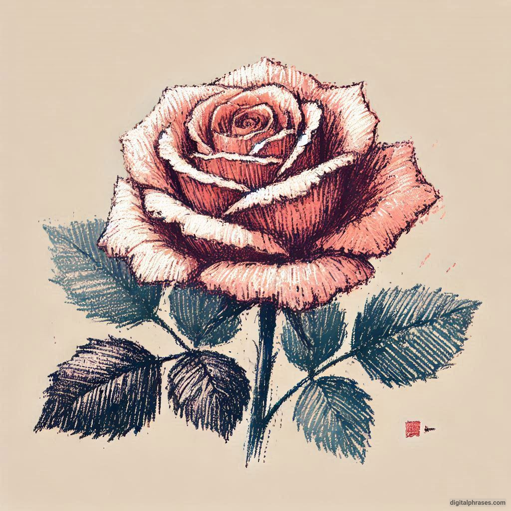 80 Rose Drawing Ideas (Easy, Simple, Cute Colored, Dead and Realistic)