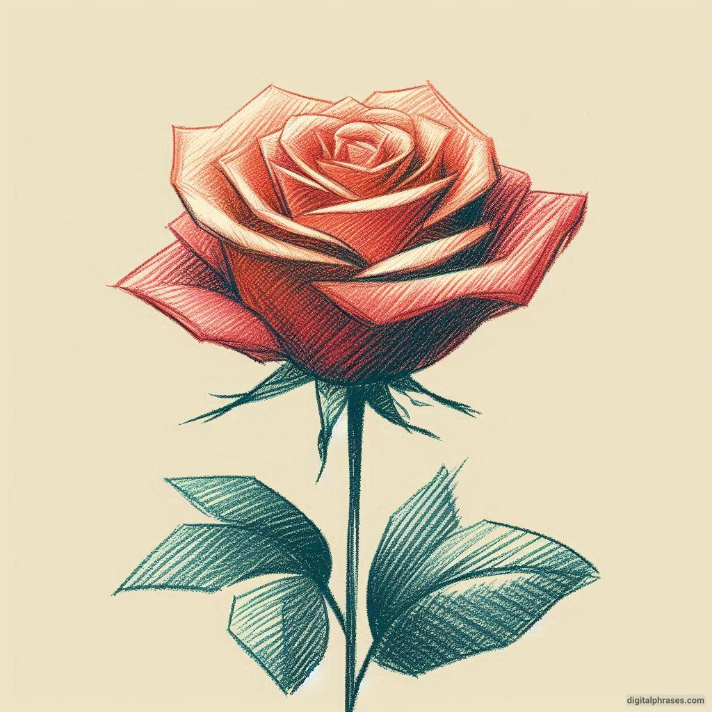 80 Rose Drawing Ideas (Easy, Simple, Cute Colored, Dead and Realistic) 80 Rose Drawing Ideas (Easy, Simple, Cute Colored, Dead and Realistic)