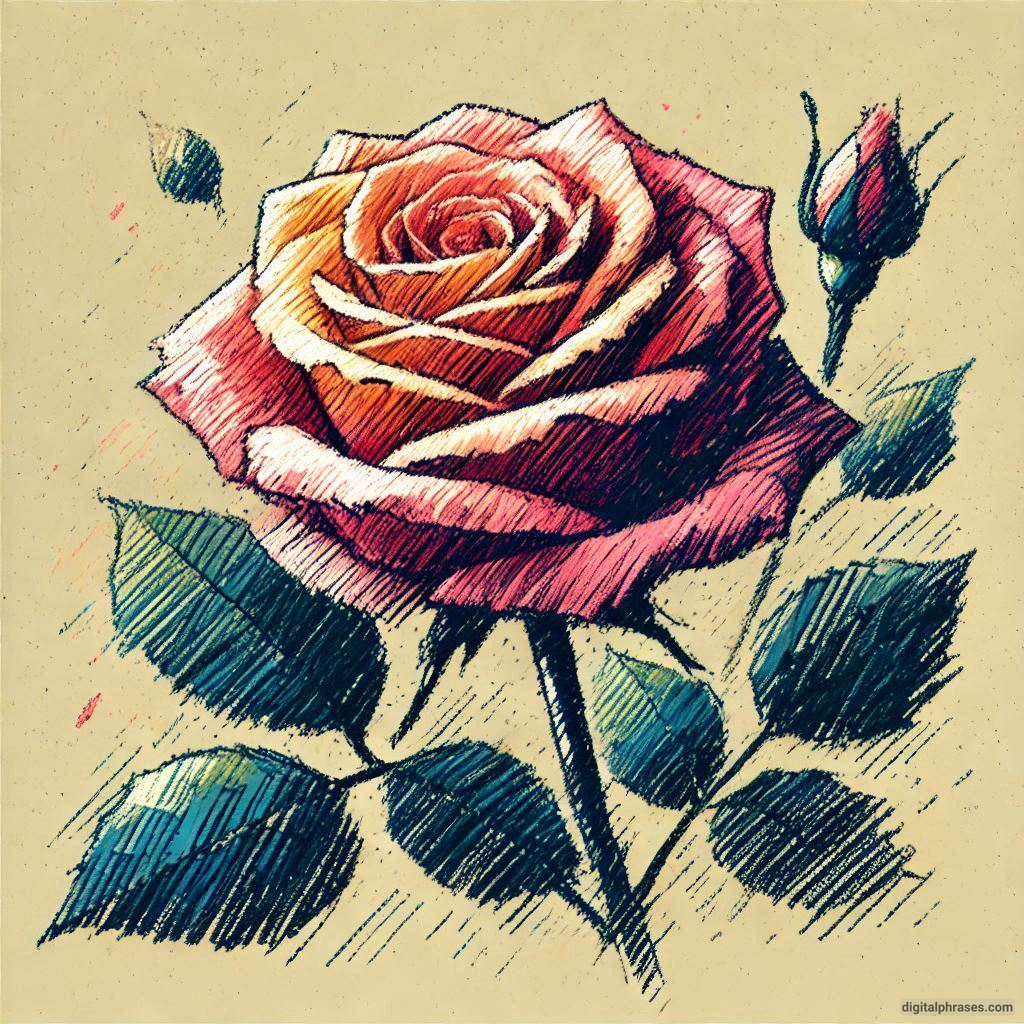 80 Rose Drawing Ideas (Easy, Simple, Cute Colored, Dead and Realistic)