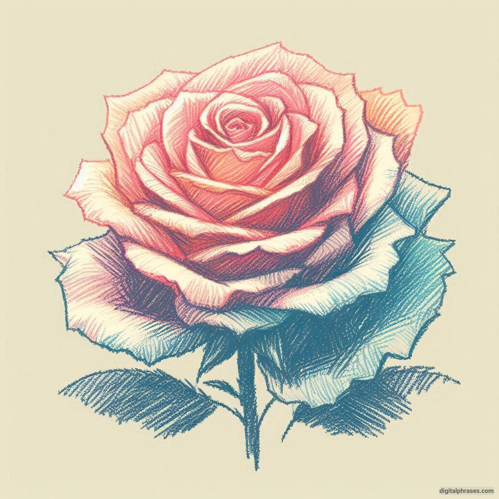 80 Rose Drawing Ideas (Easy, Simple, Cute Colored, Dead and Realistic)