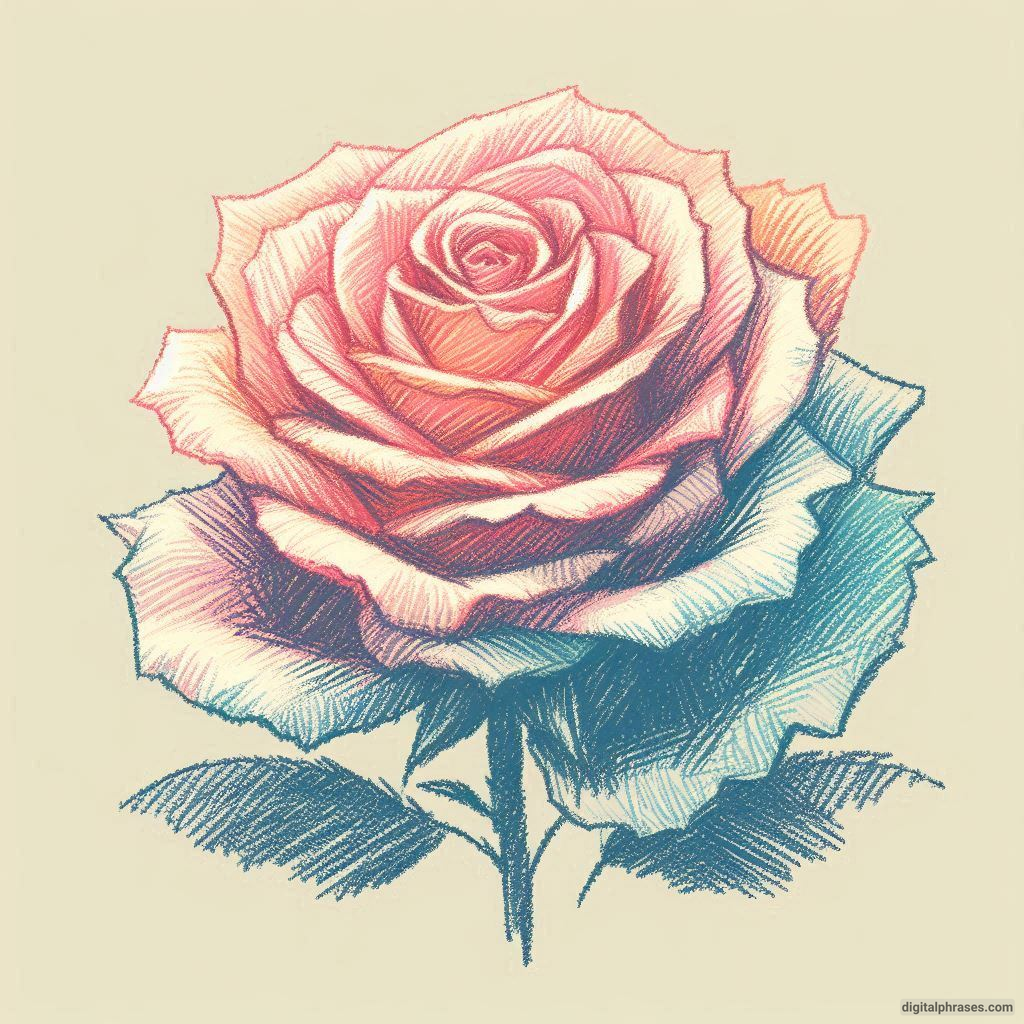 80 Rose Drawing Ideas (Easy, Simple, Cute Colored, Dead and Realistic) 80 Rose Drawing Ideas (Easy, Simple, Cute Colored, Dead and Realistic)