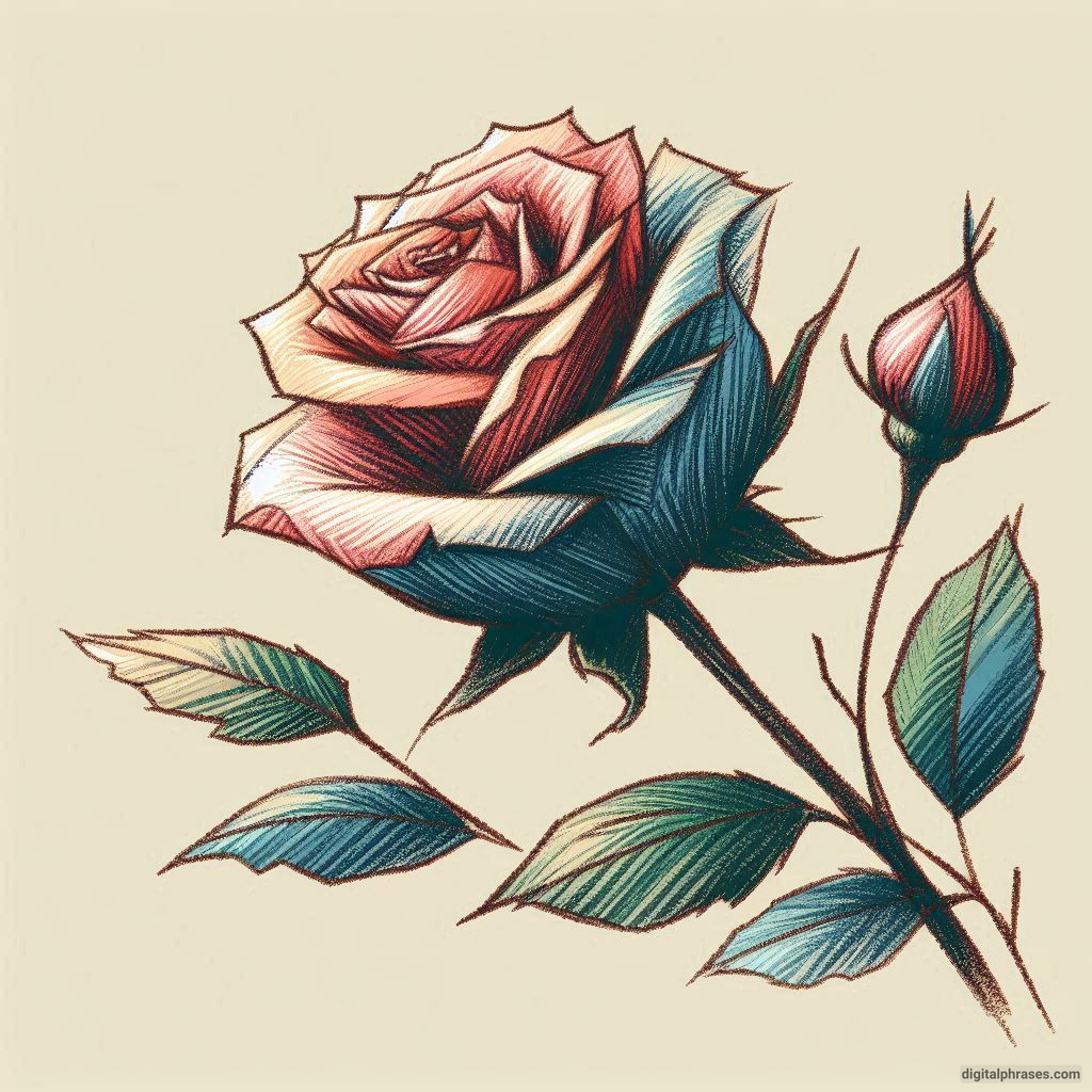 80 Rose Drawing Ideas (Easy, Simple, Cute Colored, Dead and Realistic) 80 Rose Drawing Ideas (Easy, Simple, Cute Colored, Dead and Realistic)