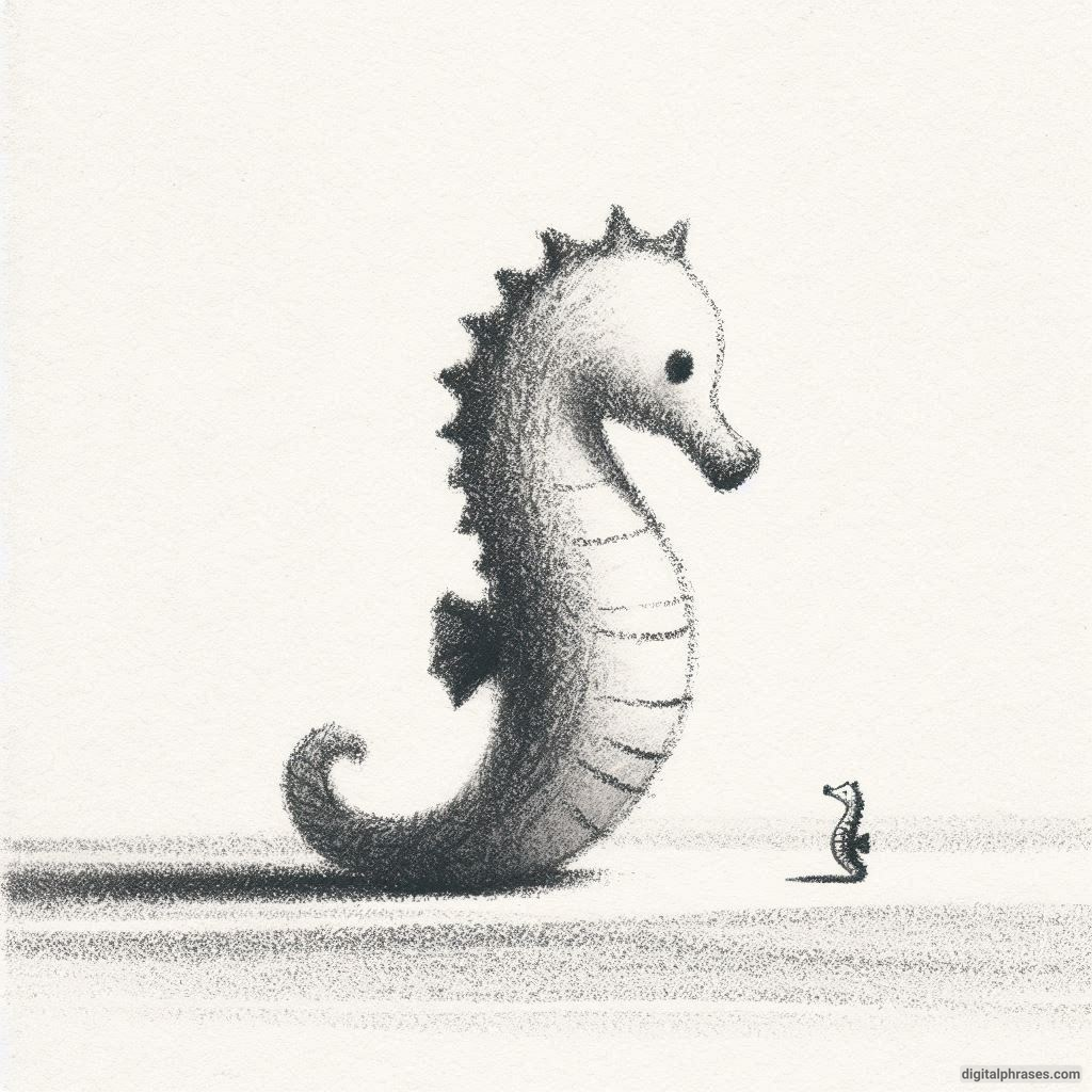 60 Sea Horse Drawing Ideas